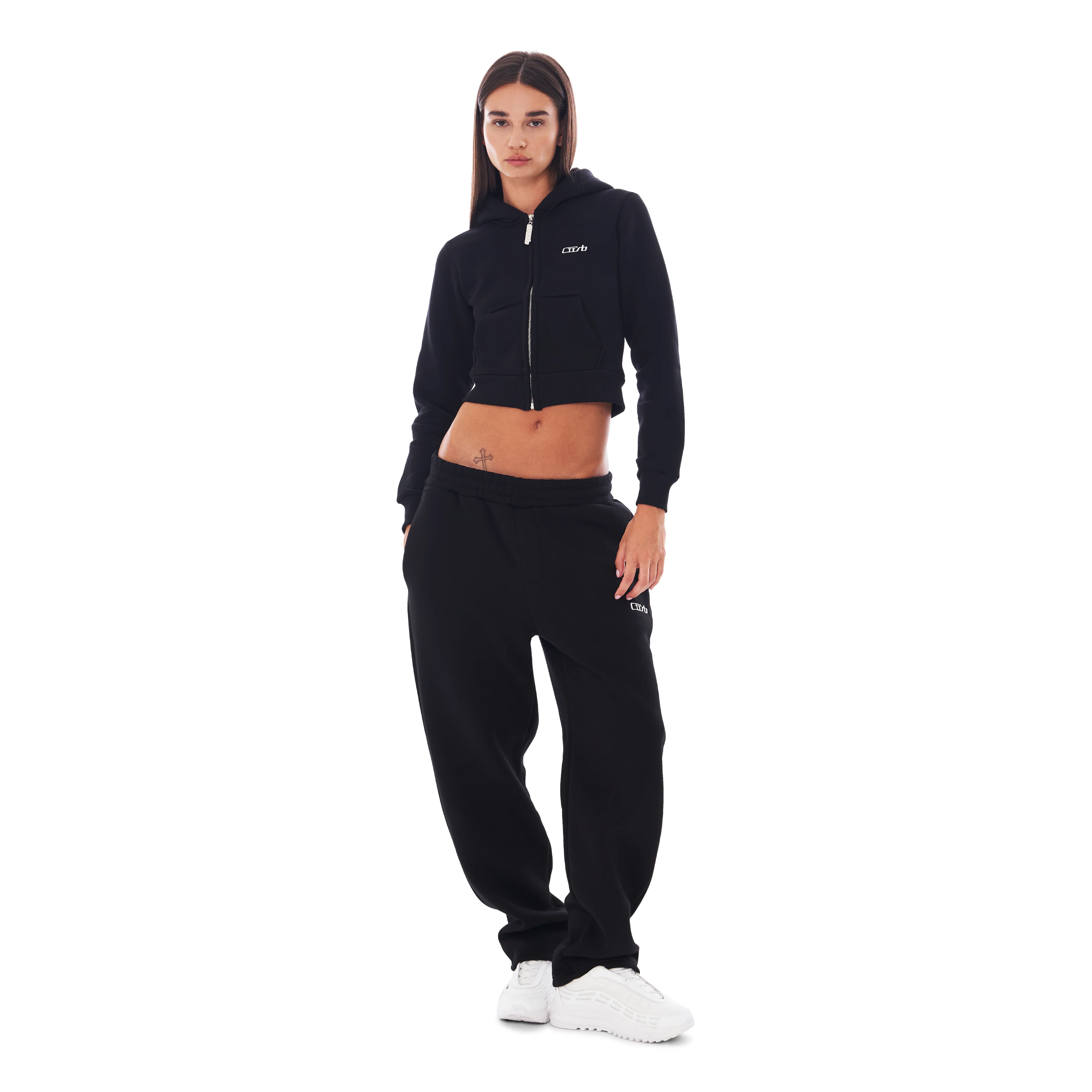 CROPPED ZIP UP BLACK - Image 5