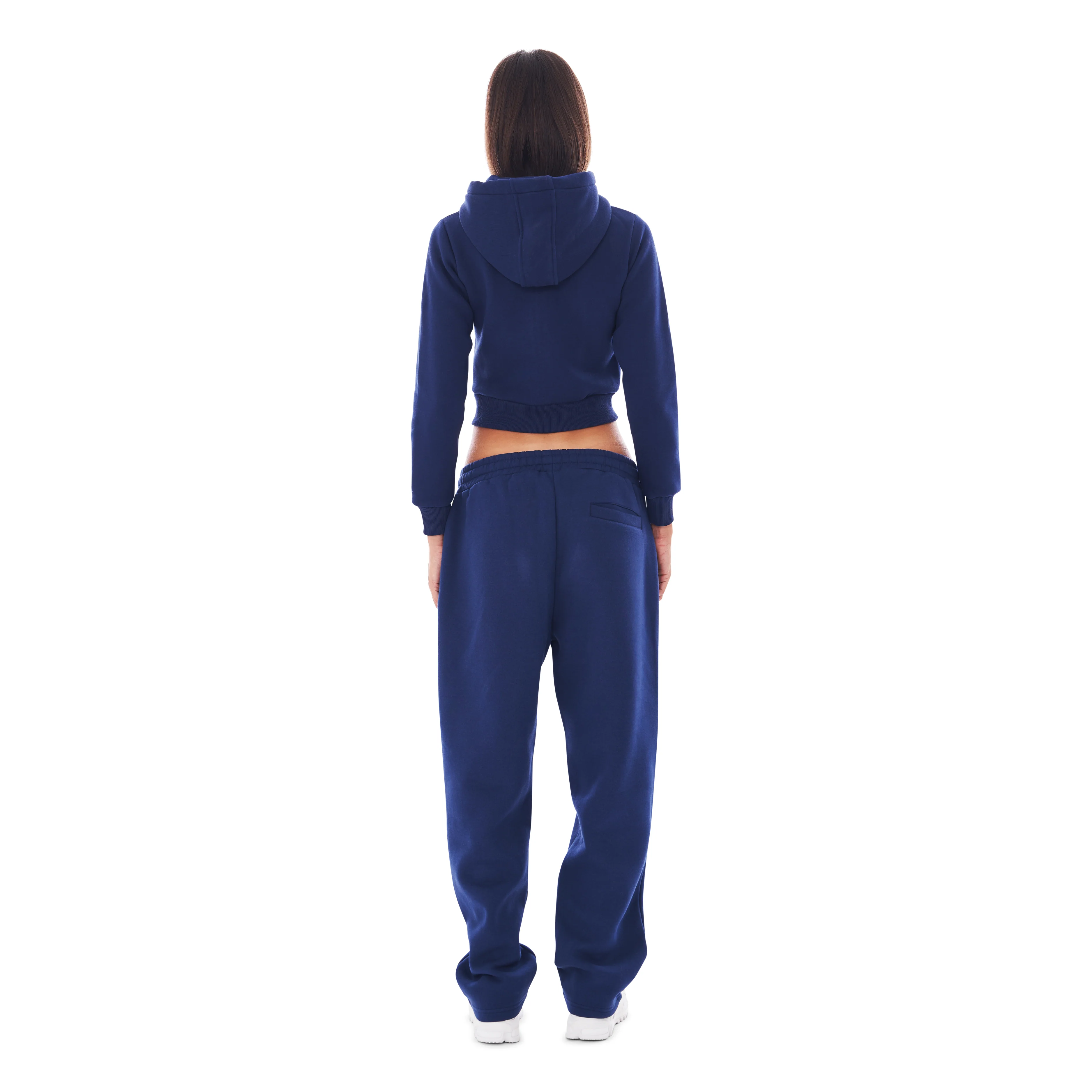 CROPPED ZIP UP NAVY BLUE - Image 4