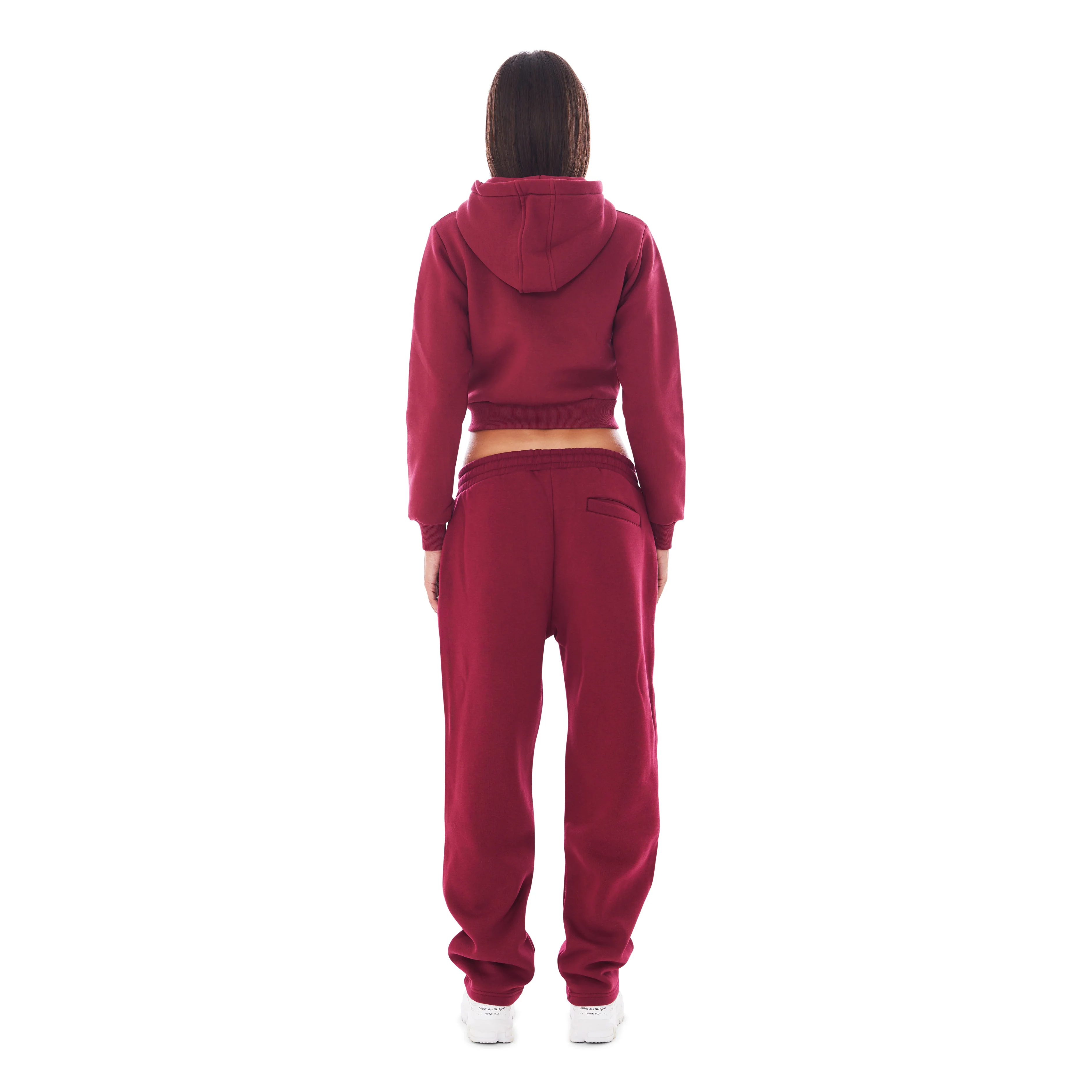 CROPPED ZIP UP RICH RED - Image 4