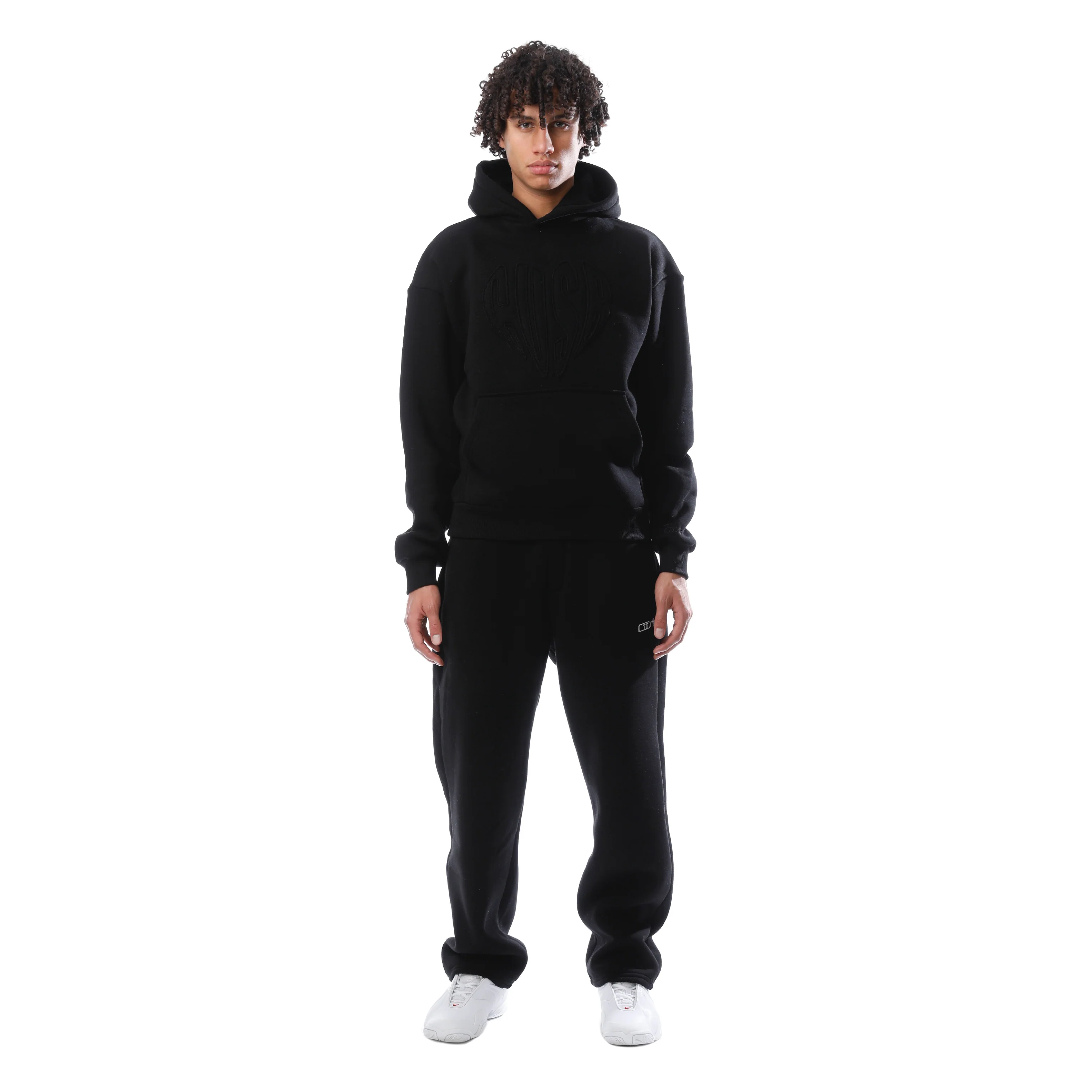 HEART HOODIE BLACK - Image 3
