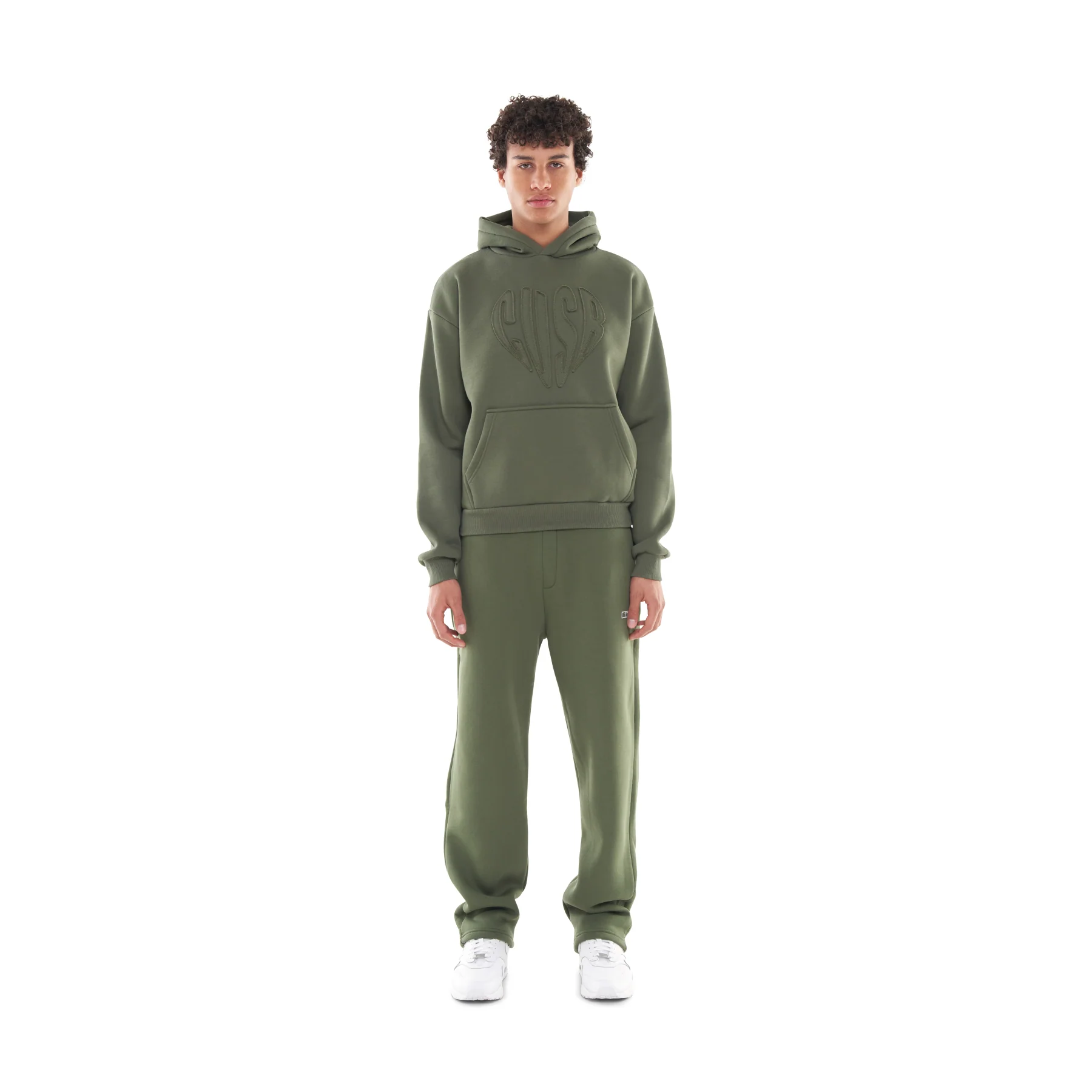 HEART HOODIE BRONZE GREEN - Image 3