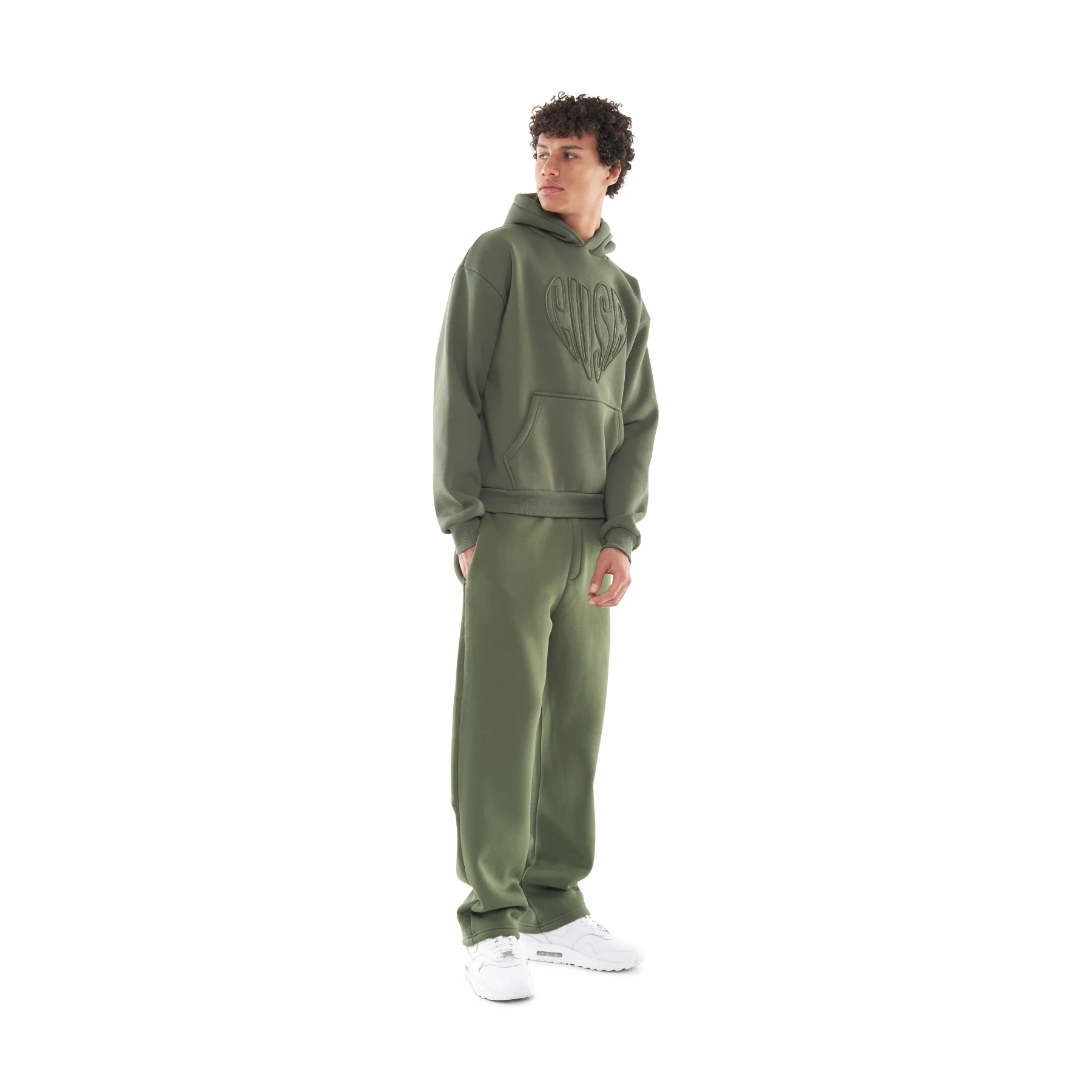 HEART HOODIE BRONZE GREEN - Image 6