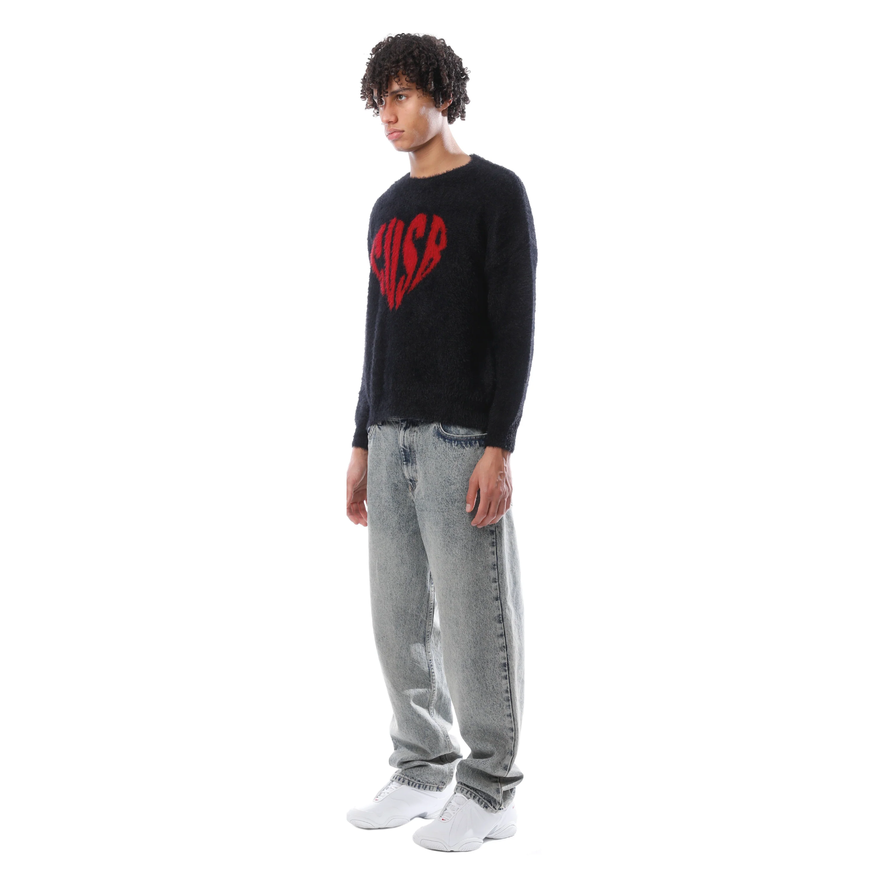HEART MOHAIR BLACK - Image 3