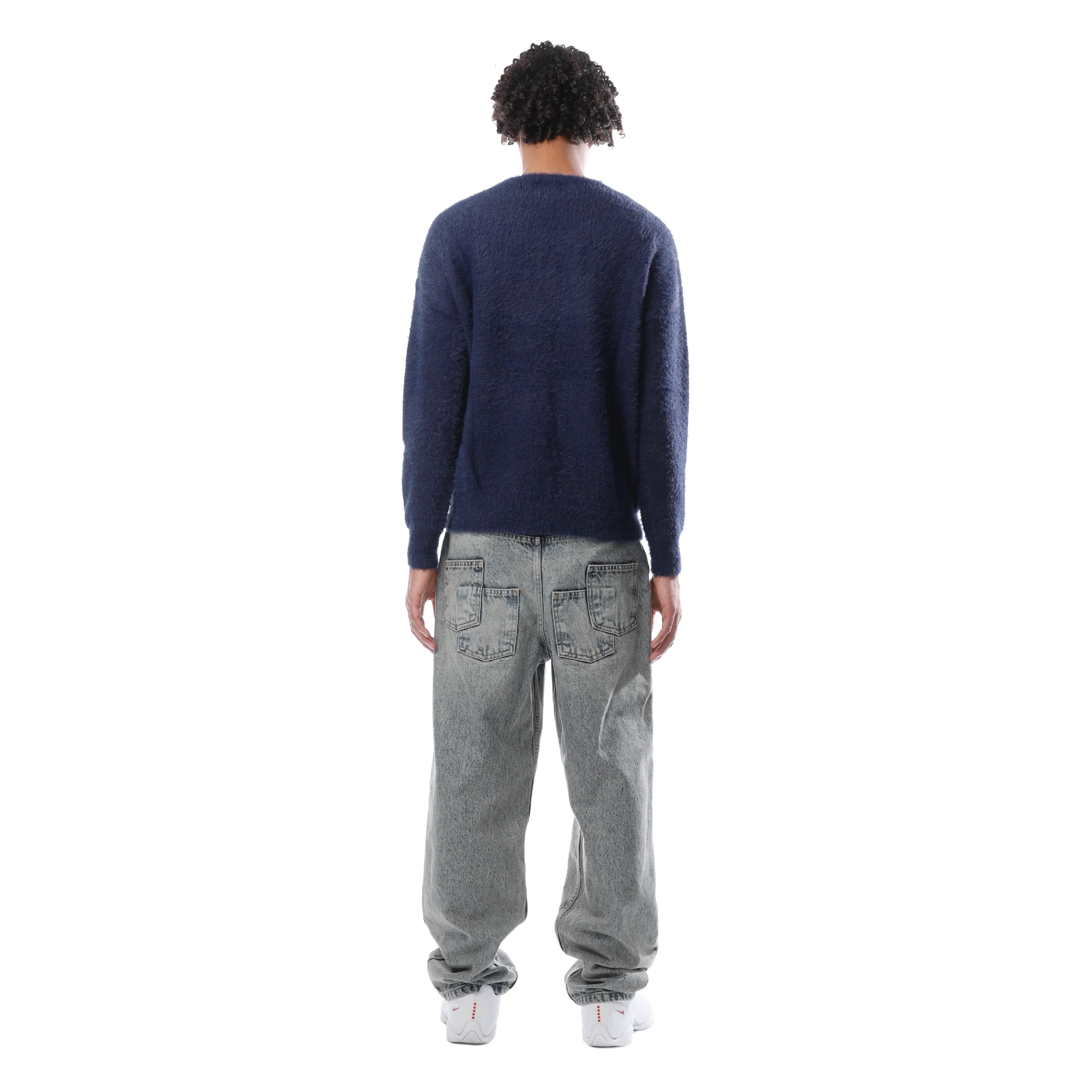 HEART MOHAIR NAVY BLUE - Image 4