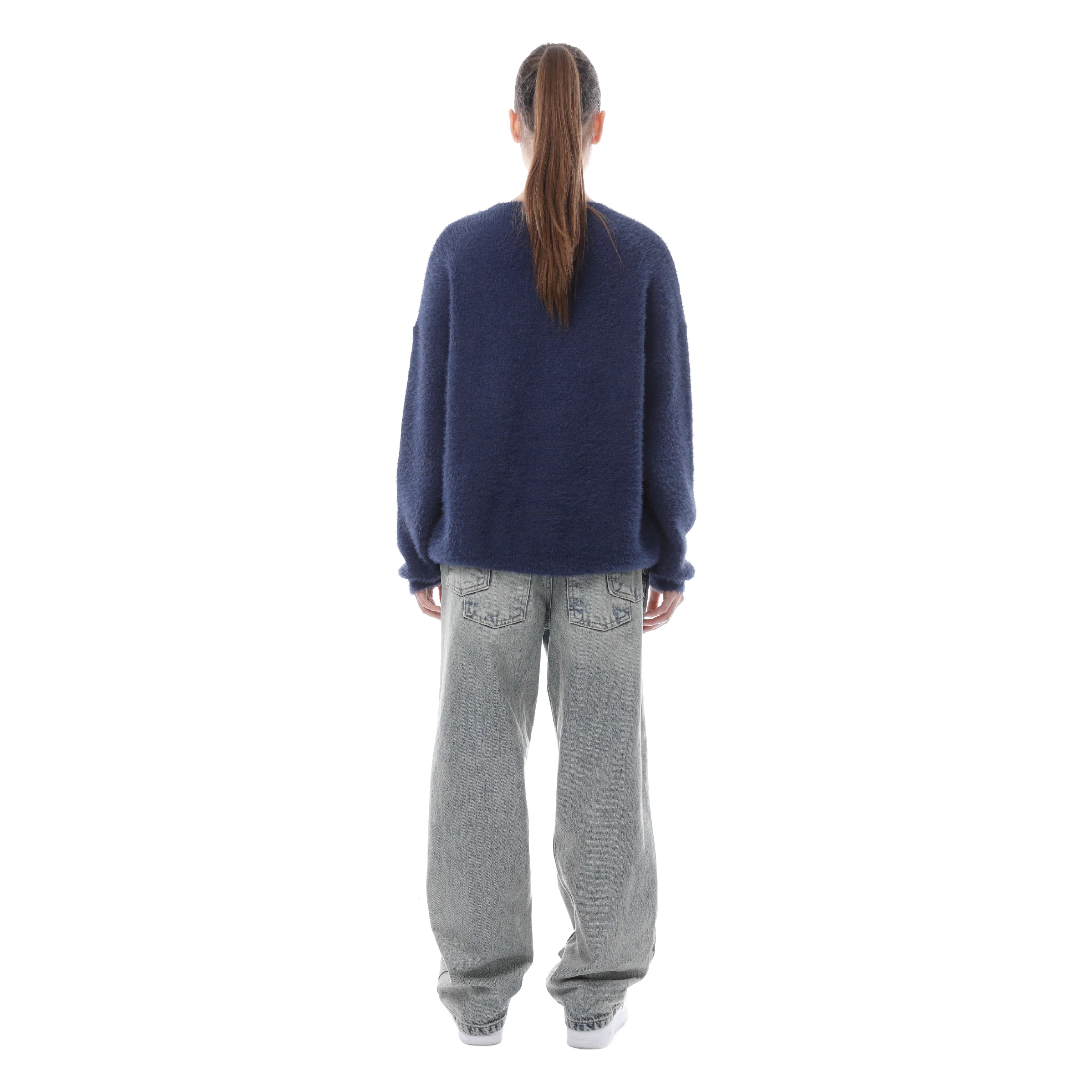 HEART MOHAIR NAVY BLUE - Image 7
