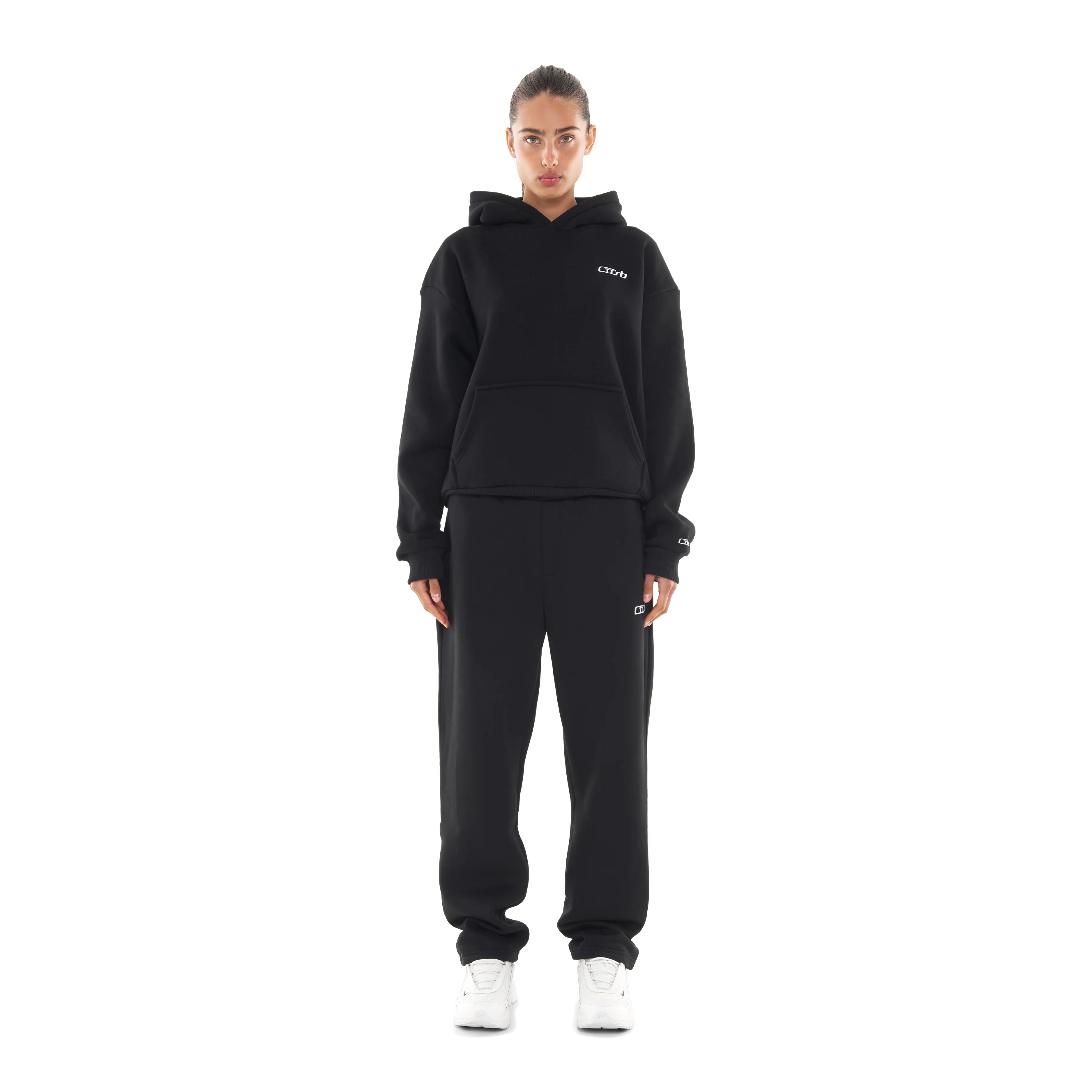 OPEN LEG JOGGER BLACK - Image 6