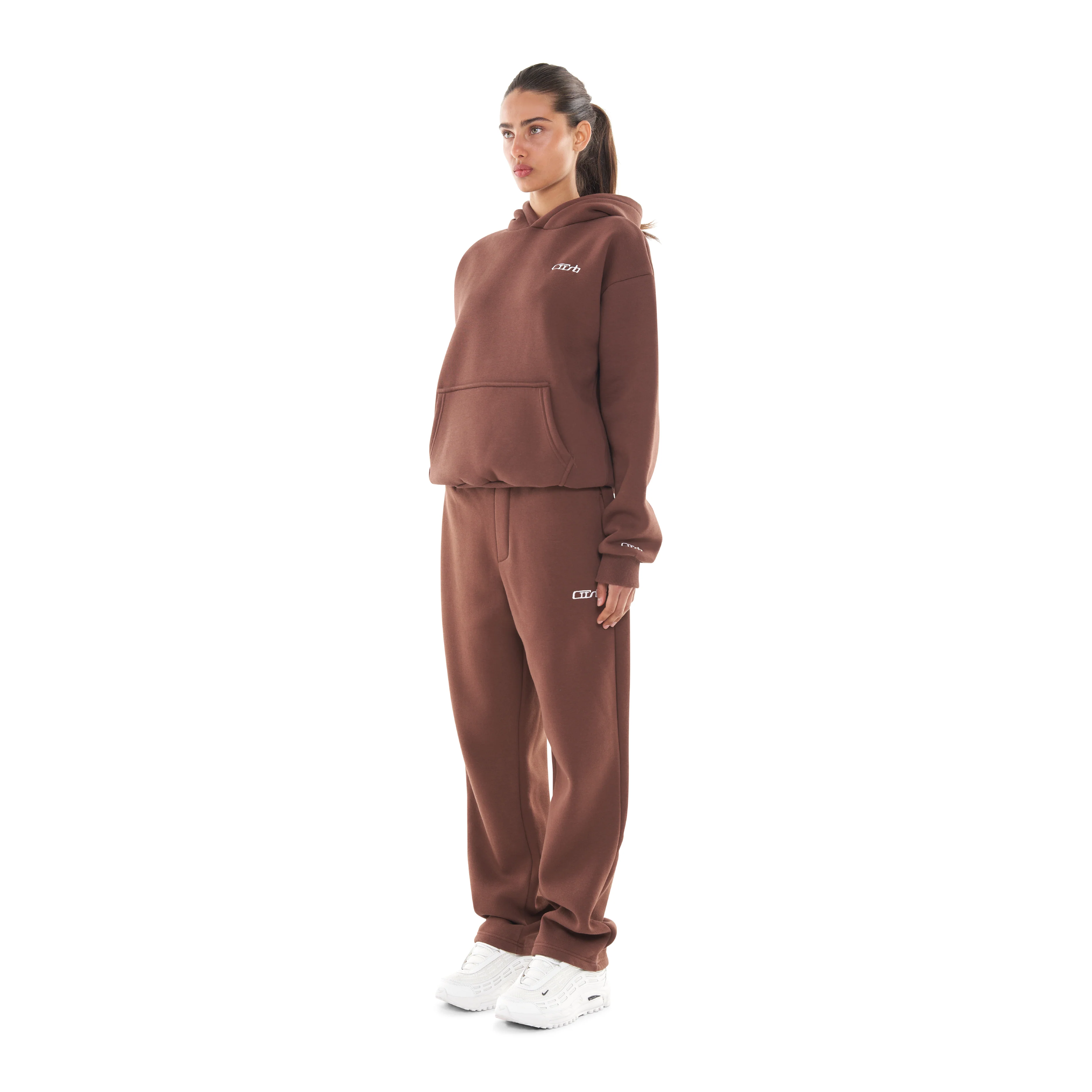 OPEN LEG JOGGER BROWN - Image 7