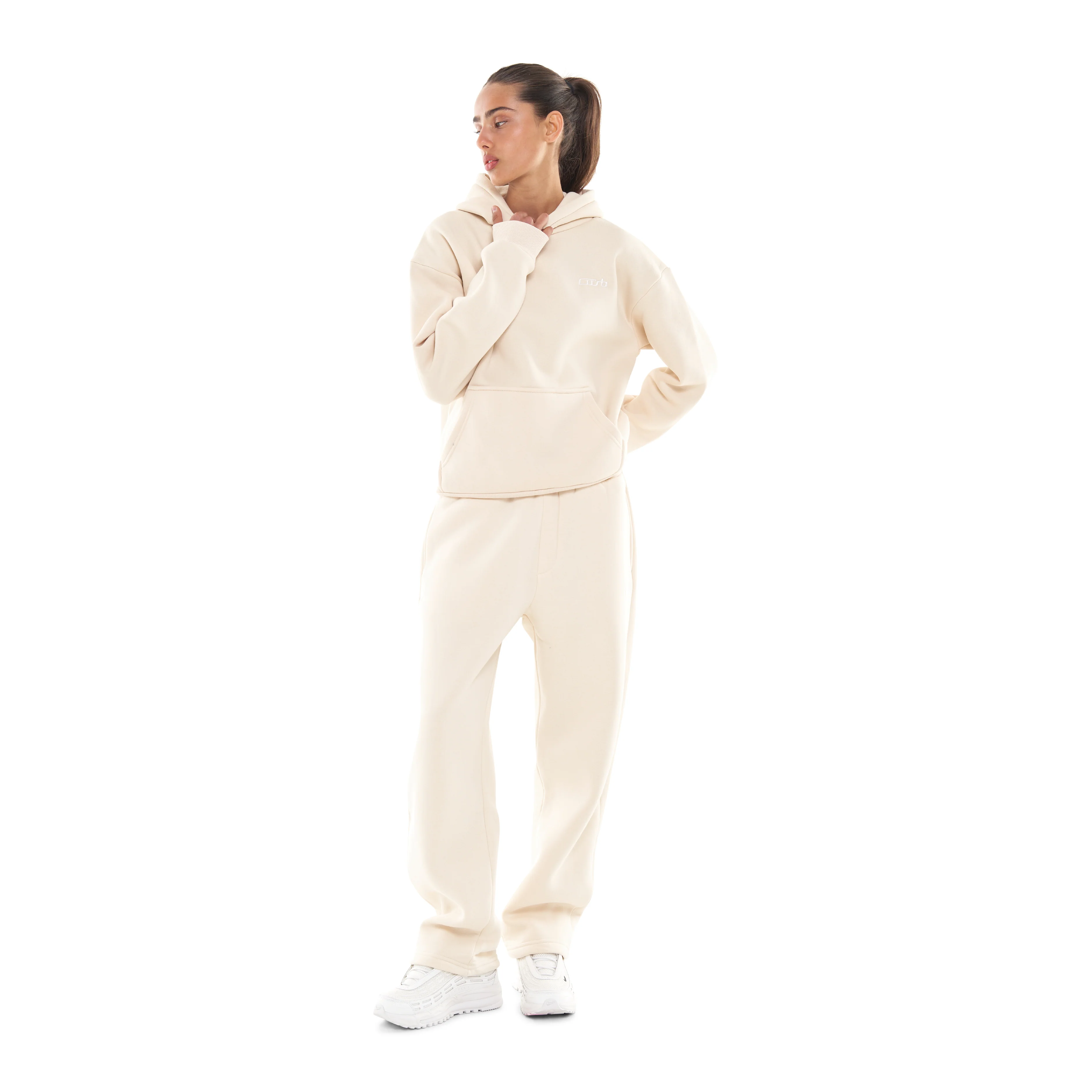 OPEN LEG JOGGER CREAM - Image 9