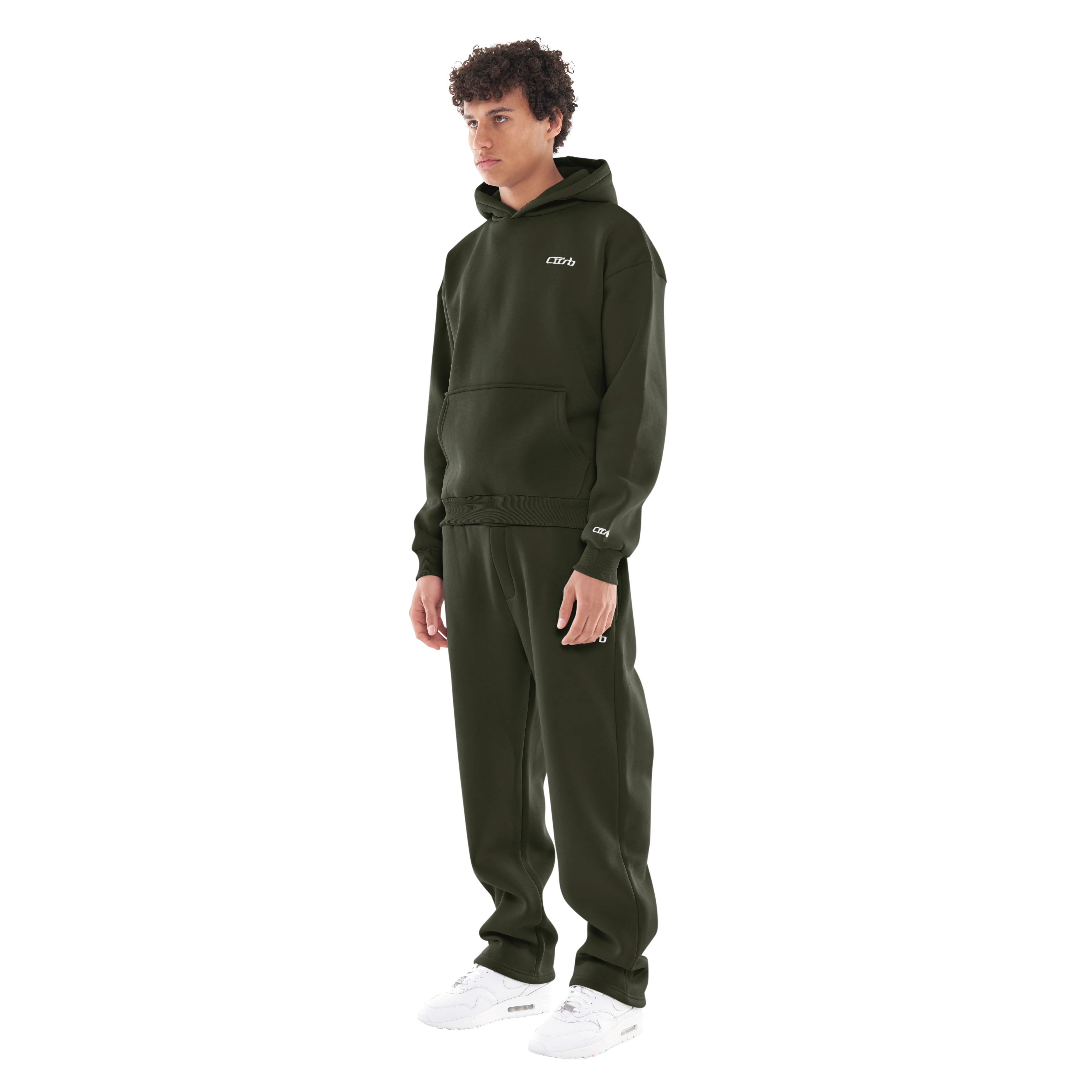 OPEN LEG JOGGER DARK MOSS - Image 3