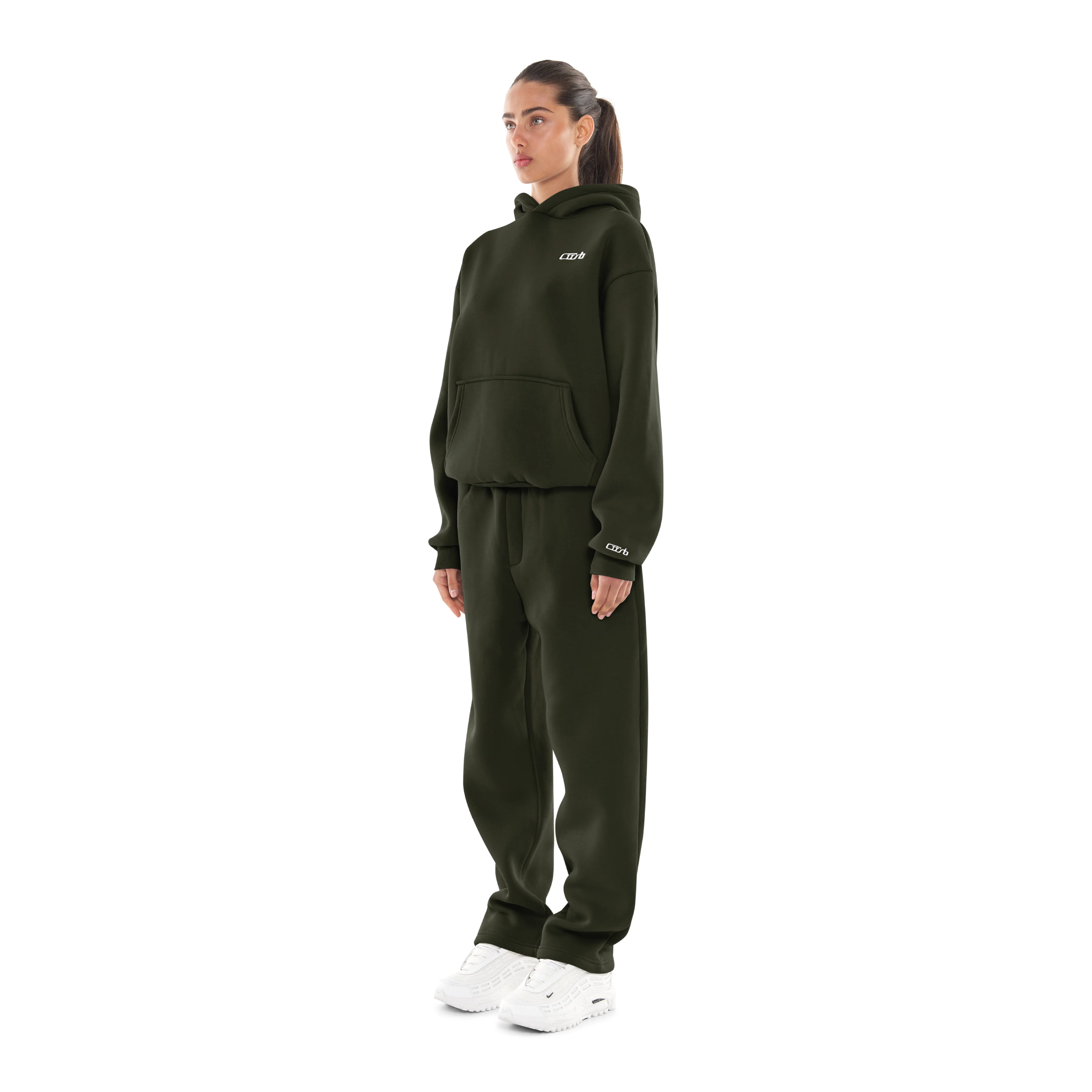 OPEN LEG JOGGER DARK MOSS - Image 7