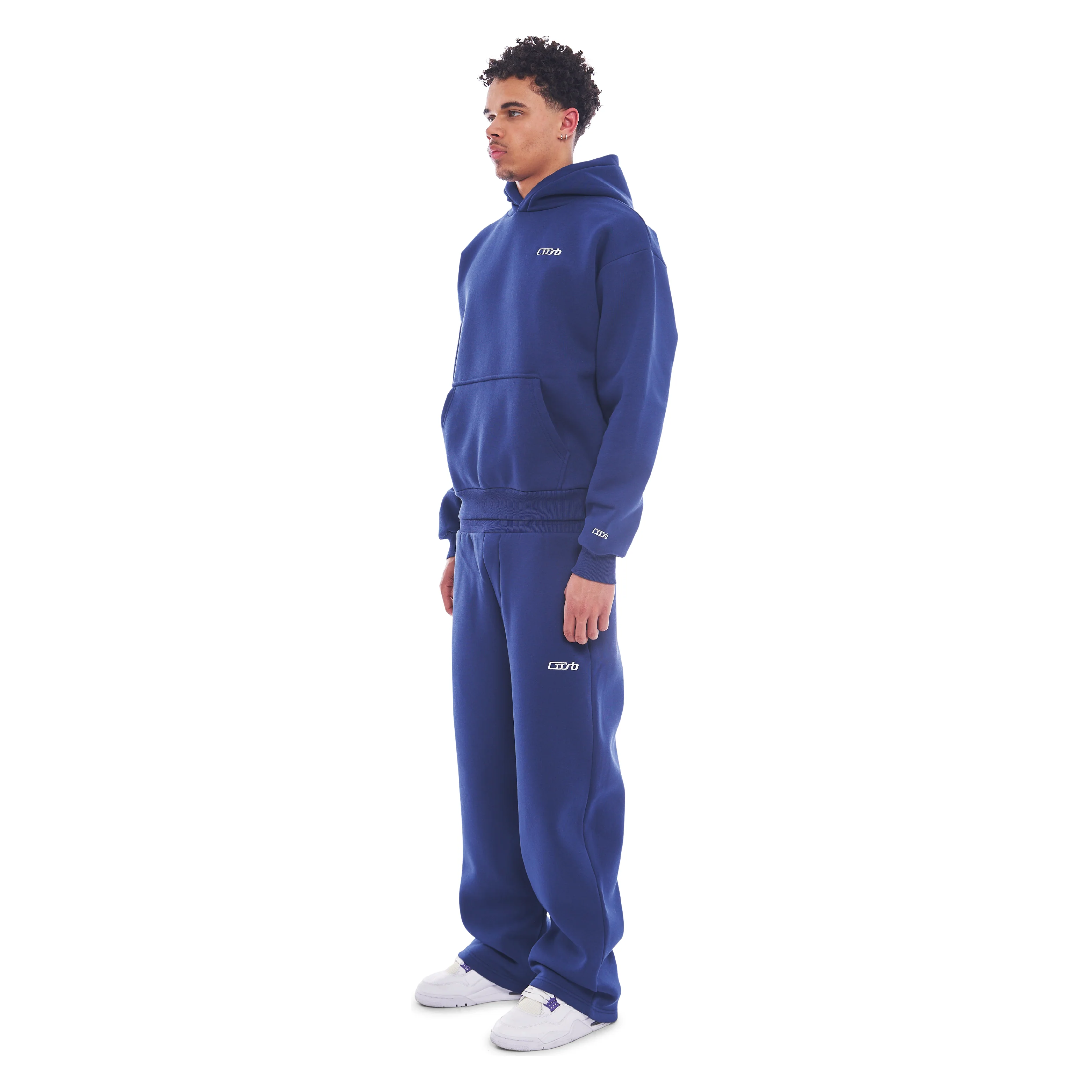 Wide Leg Jogger Navy Blue - Image 3