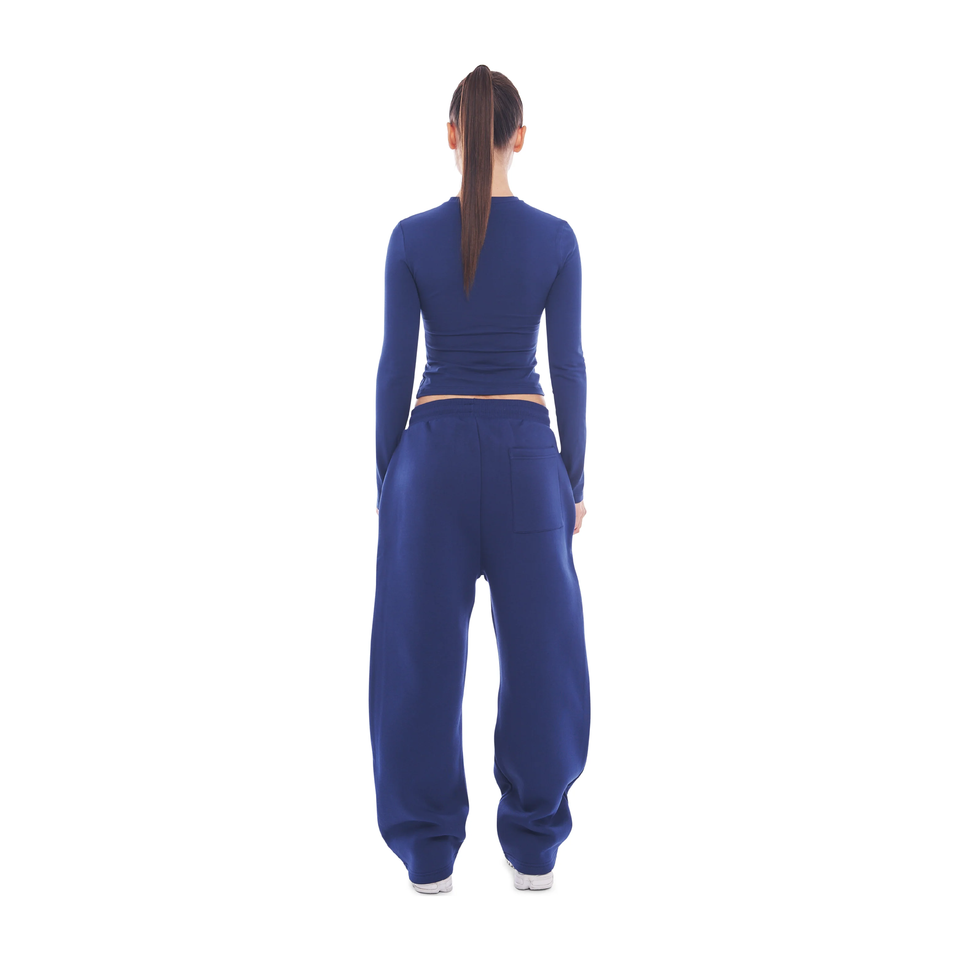 Wide Leg Jogger Navy Blue - Image 8